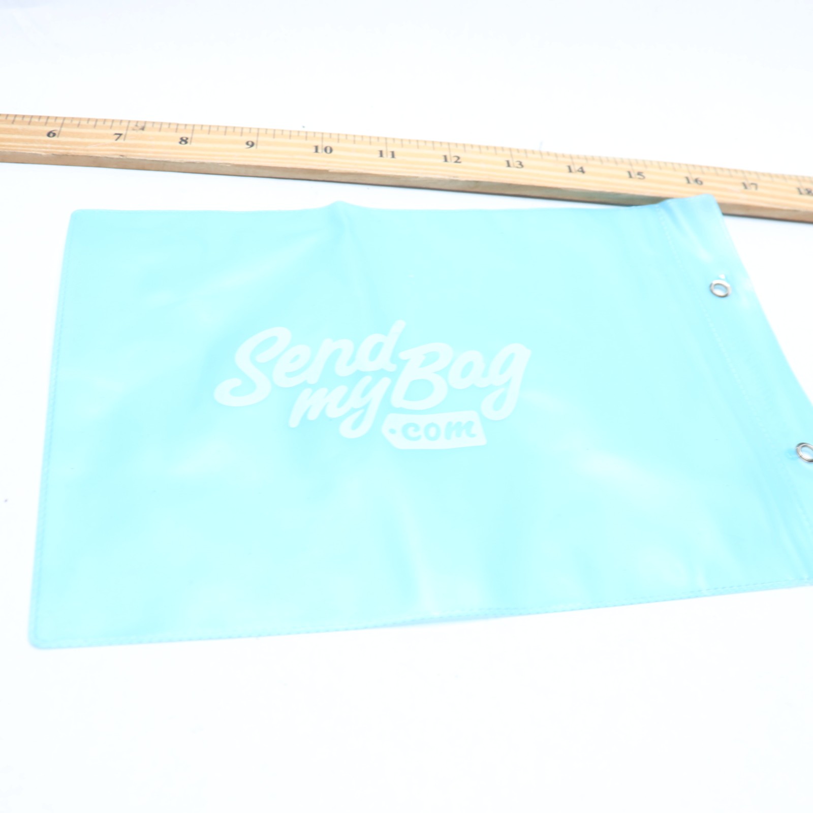 Send My Bag Blue Plastic 10" x 7"