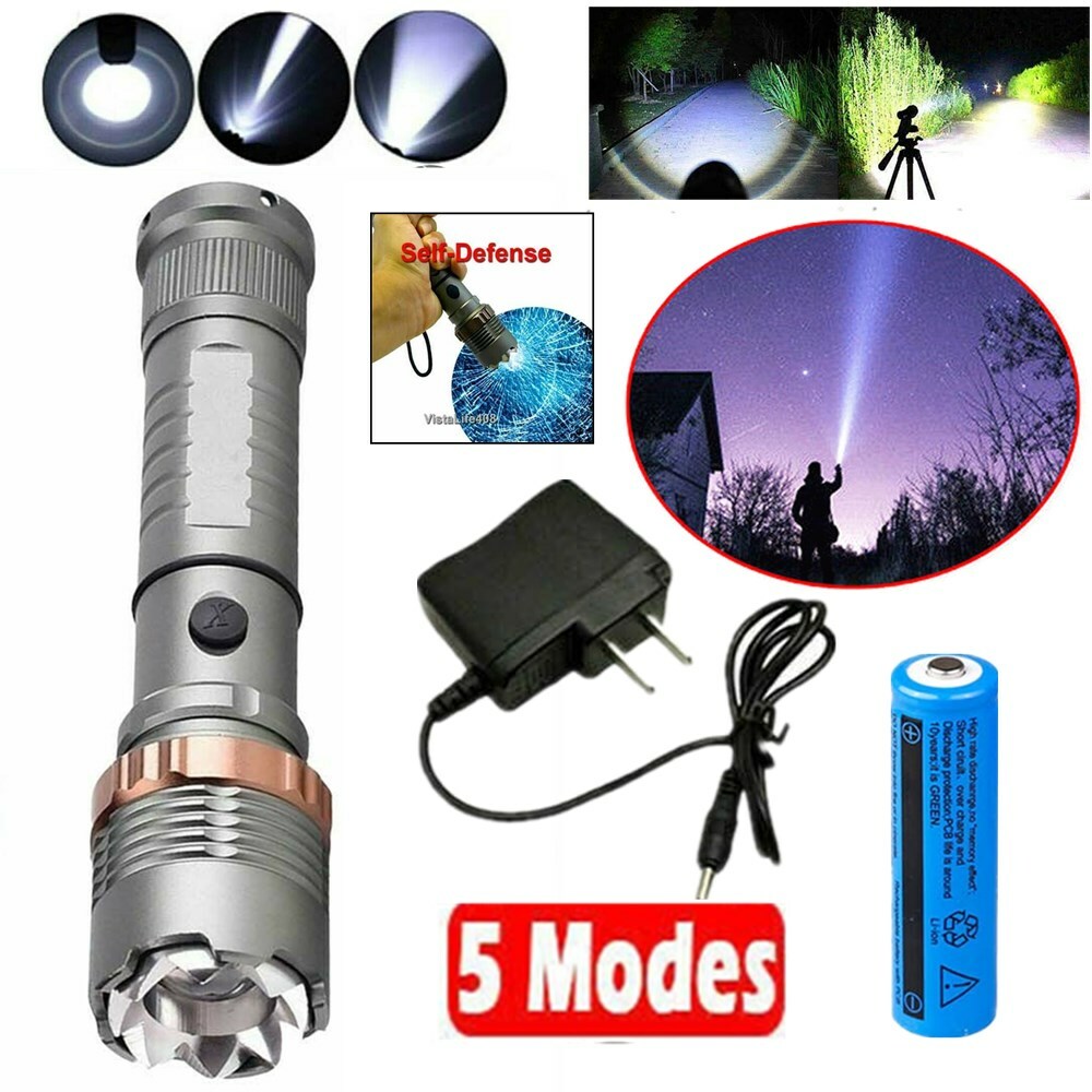 Rechargeable 950,000 Lumens Tactical LED Flashlight - Super Bright Work Light