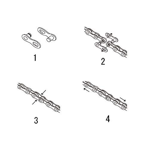 Single-Speed Bicycle Chain 1/2 x 1/8 Inch 122 Links