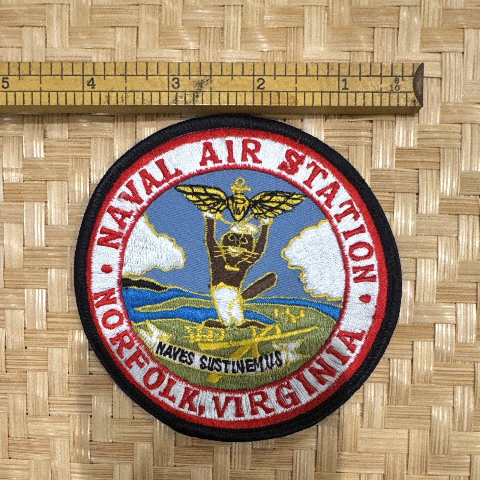 Naval Air Station Norfolk Virginia Navy Militaria Original Patch