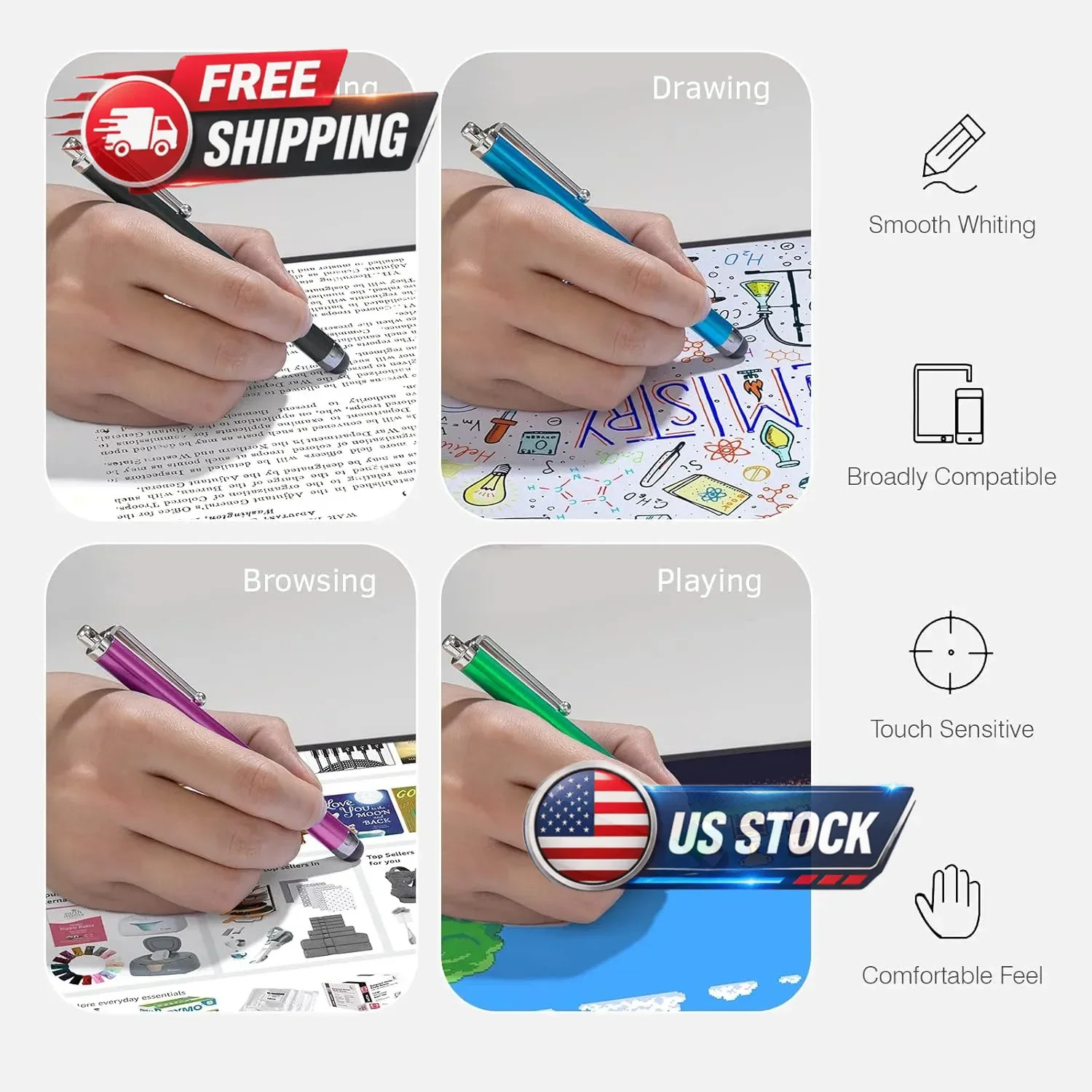 10 Touchscreen Styluses for iPad, Tablets, and Android Phones