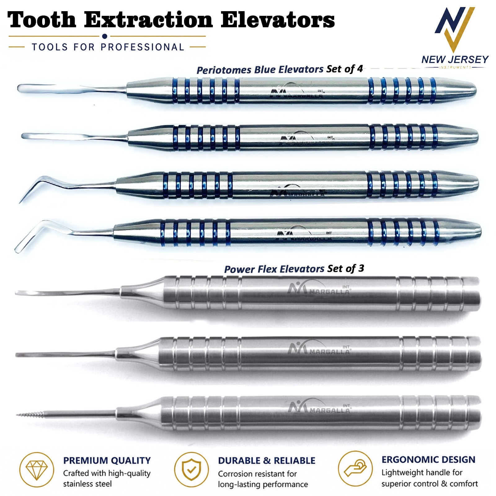 Dental Periodontal Implant Root elevator Flexible Periotome Tooth Extraction Lab