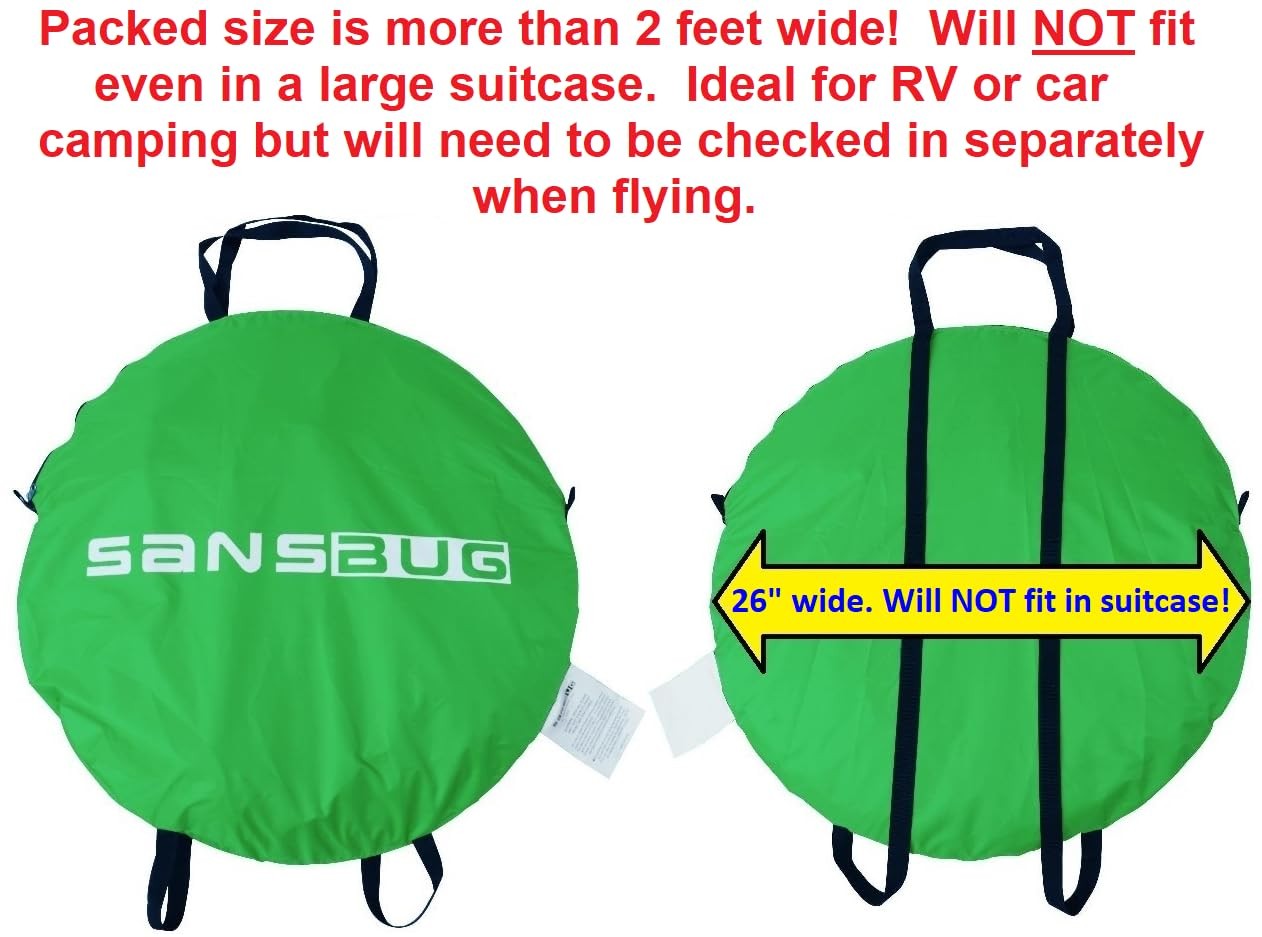 SANSBUG Mosquito Tent Instant Pop up Strong Mesh Poly Floor
