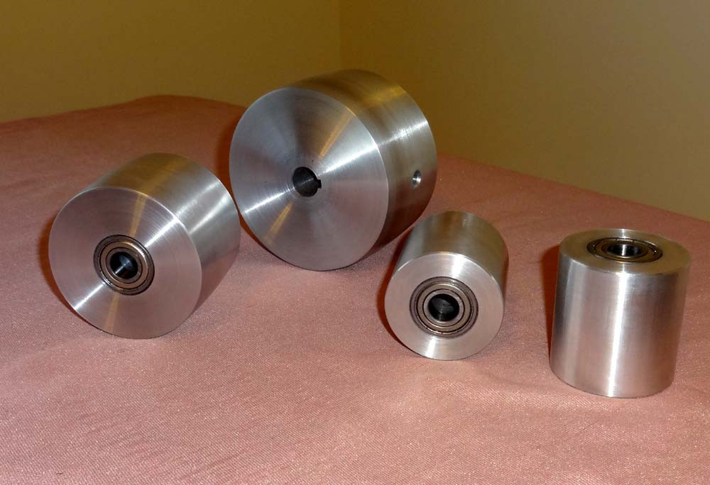 Belt Sander Wheel Set 5/8" Drive Wheel Bore. Premium ABEC-7 Bearings
