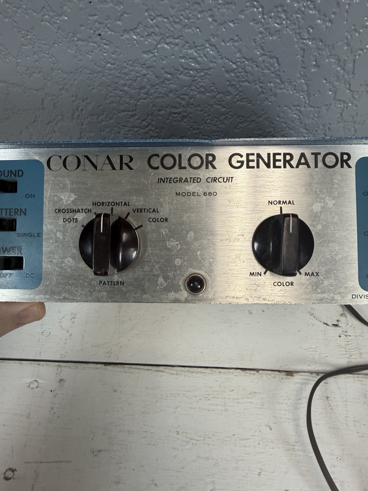 Vintage Conar Instruments Model 680 TV Pattern Generator Turns On
