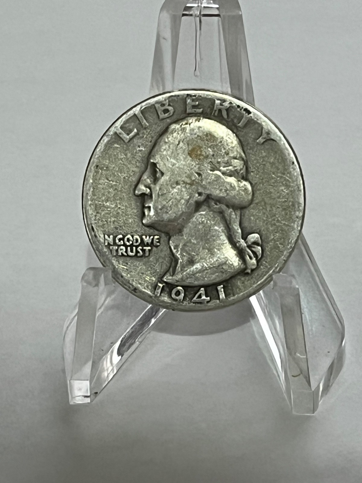 1941 Washington Silver Quarter 25c  Circulated # TD59