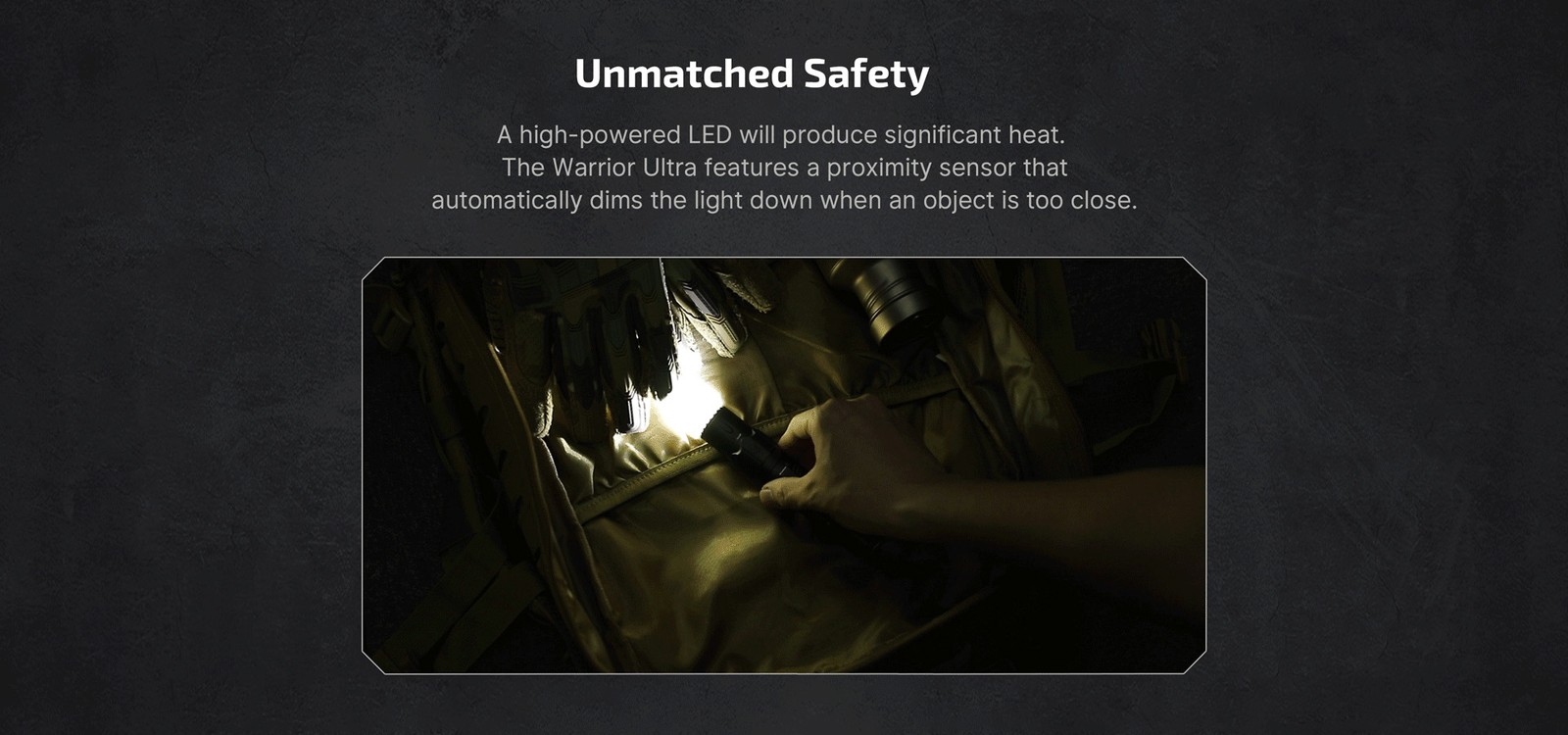 Olight Warrior Ultra 2500 Lumen Rechargeable Tactical Flashlight