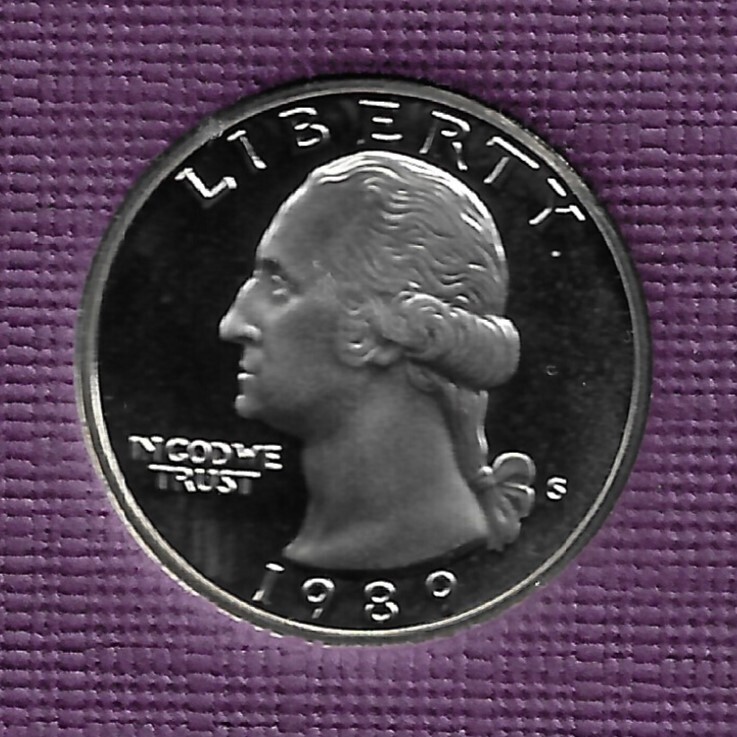 1989-S PROOF WASHINGTON QUQATER