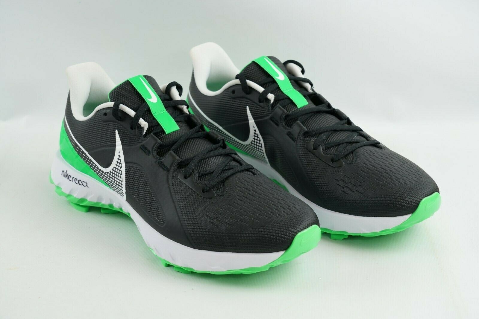 Nike React Infinity Pro Golf Shoes Black Green Spark CT6620-001 Mens Size 8