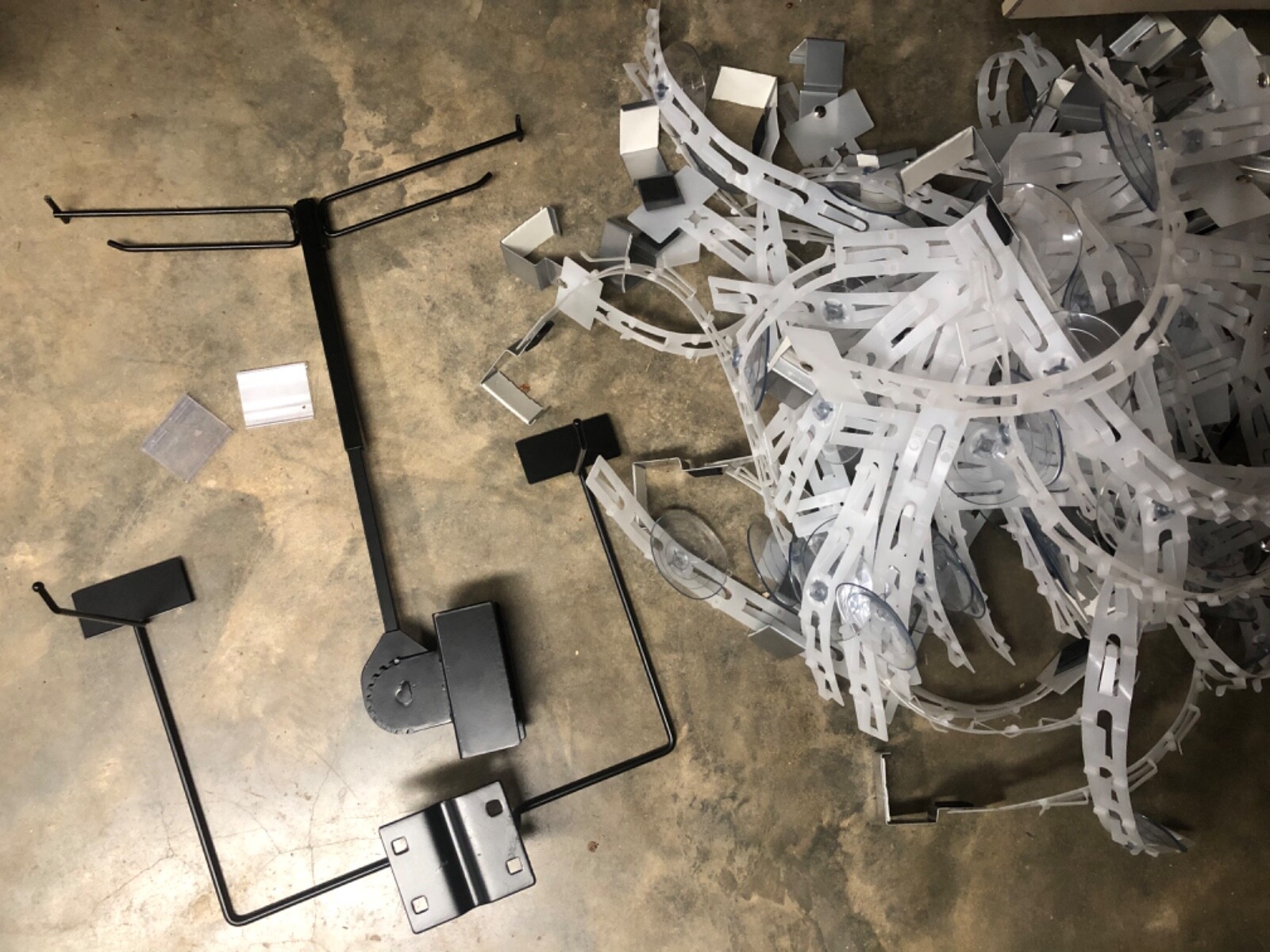 Lot of 78 Store Display Retail Fixtures Peghooks Merchandising Impulse Strips