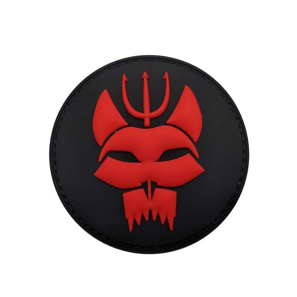 3D PVC Round USN Navy Seal Team Trident Usa Flag Rubber Hook Patch Red Black
