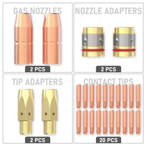 MIG Welding Gun Accessory Kit .035" Tip-Nozzle-Diffuser .035" Accessory Kit