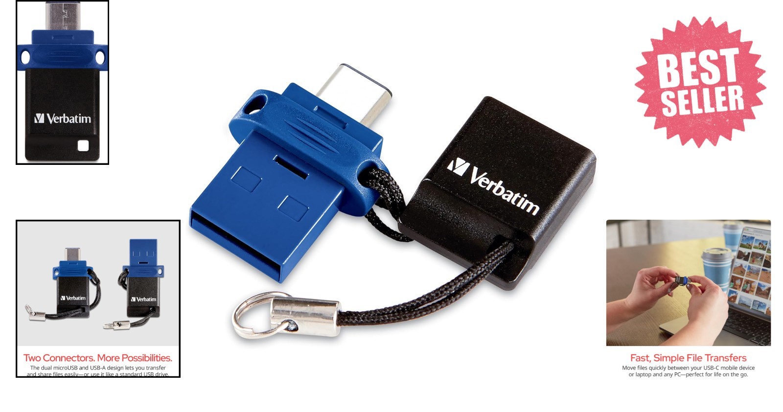 Portable 64GB USB Type-C Flash Drive with OTG Functionality for Multiple Devices