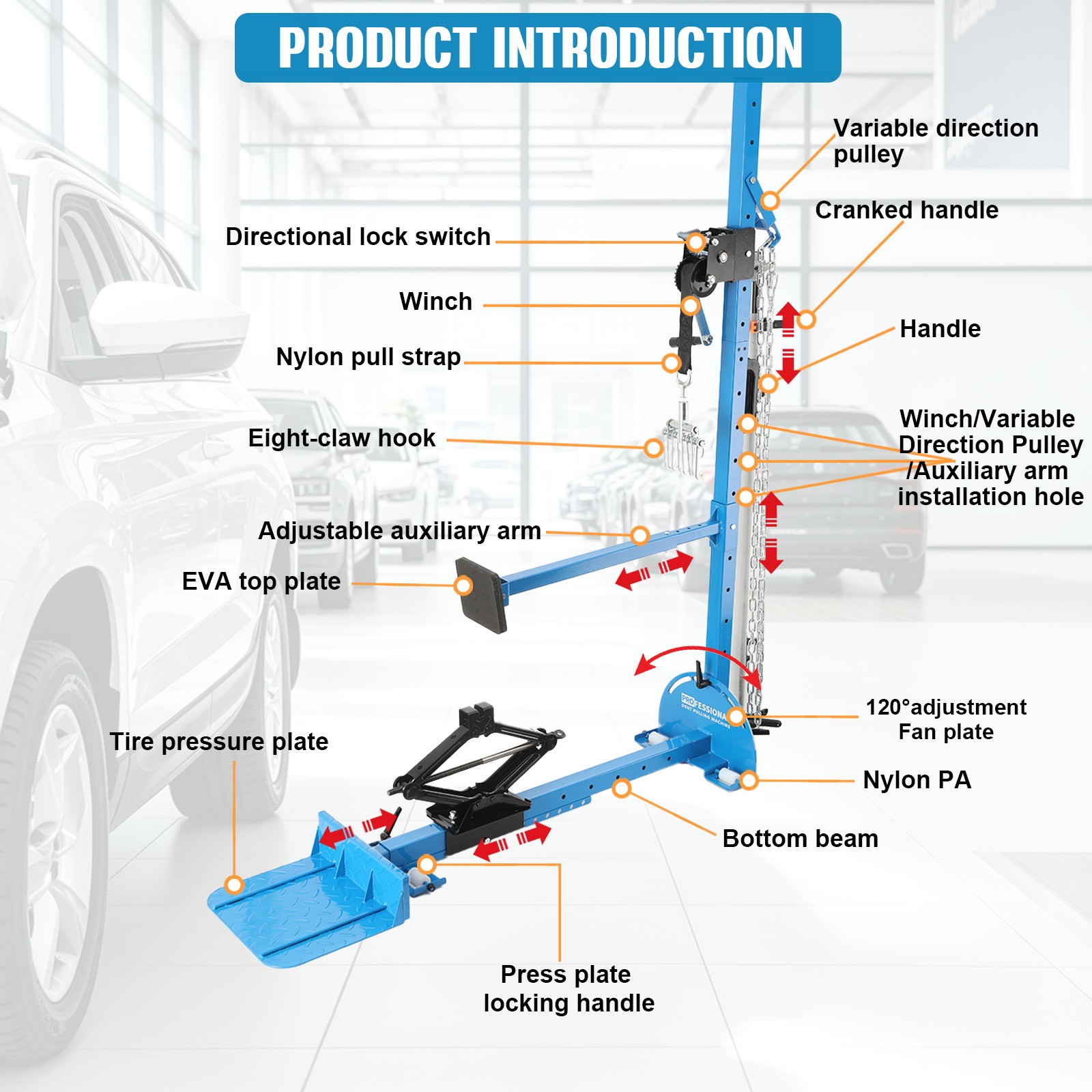 Pulling Systems Machine Car Auto Repair Shop US