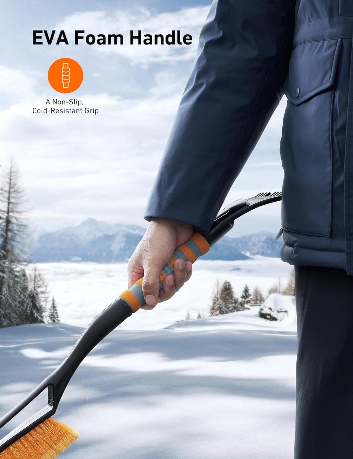Must-Have 27" Snow Brush & Ice Scraper - Protect Your Windshield This Winter