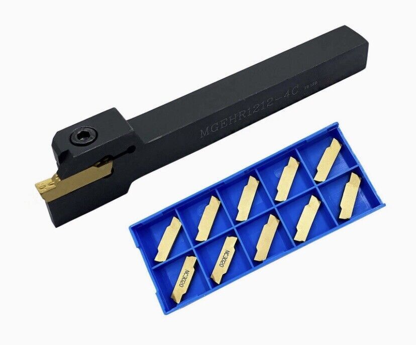 MGEHR Professional Indexable Turning Tool Set - 12MM Handle 10PCS MGMN300-M
