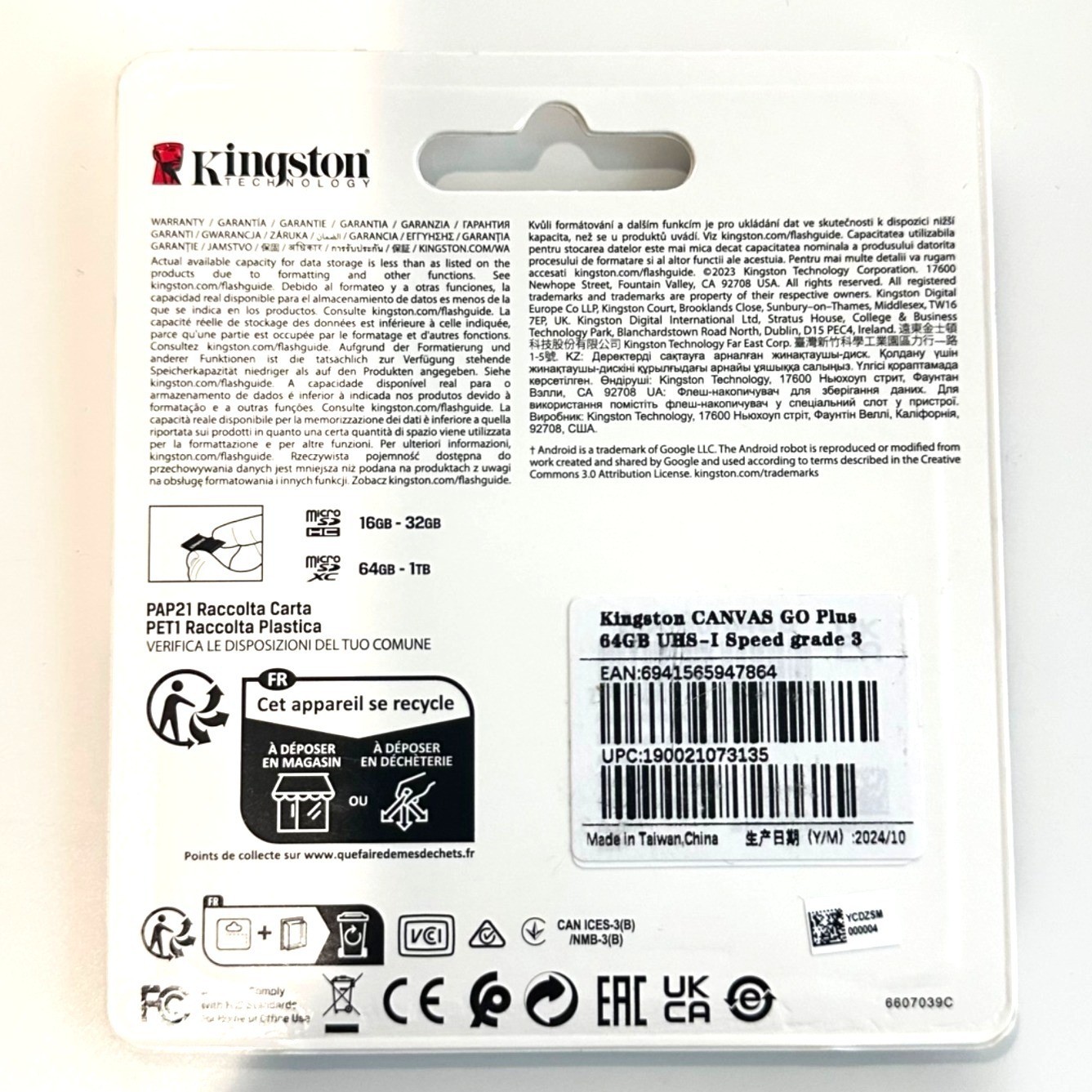 Kingston Canvas Go! Plus 64GB MicroSD Card & SD Adapter