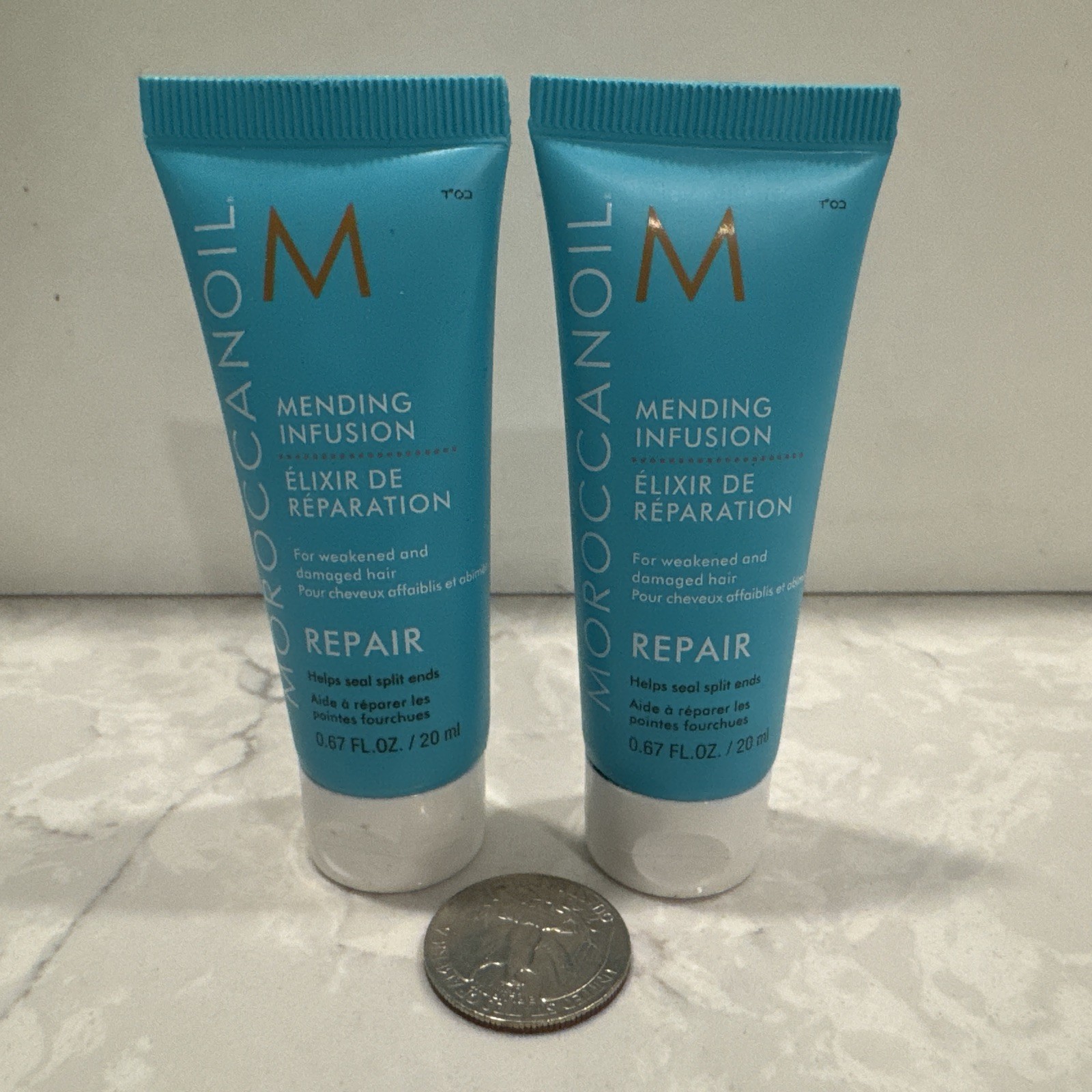 2 x Moroccanoil Repair Mending Infusion 0.67oz/20ml TRAVEL SIZE