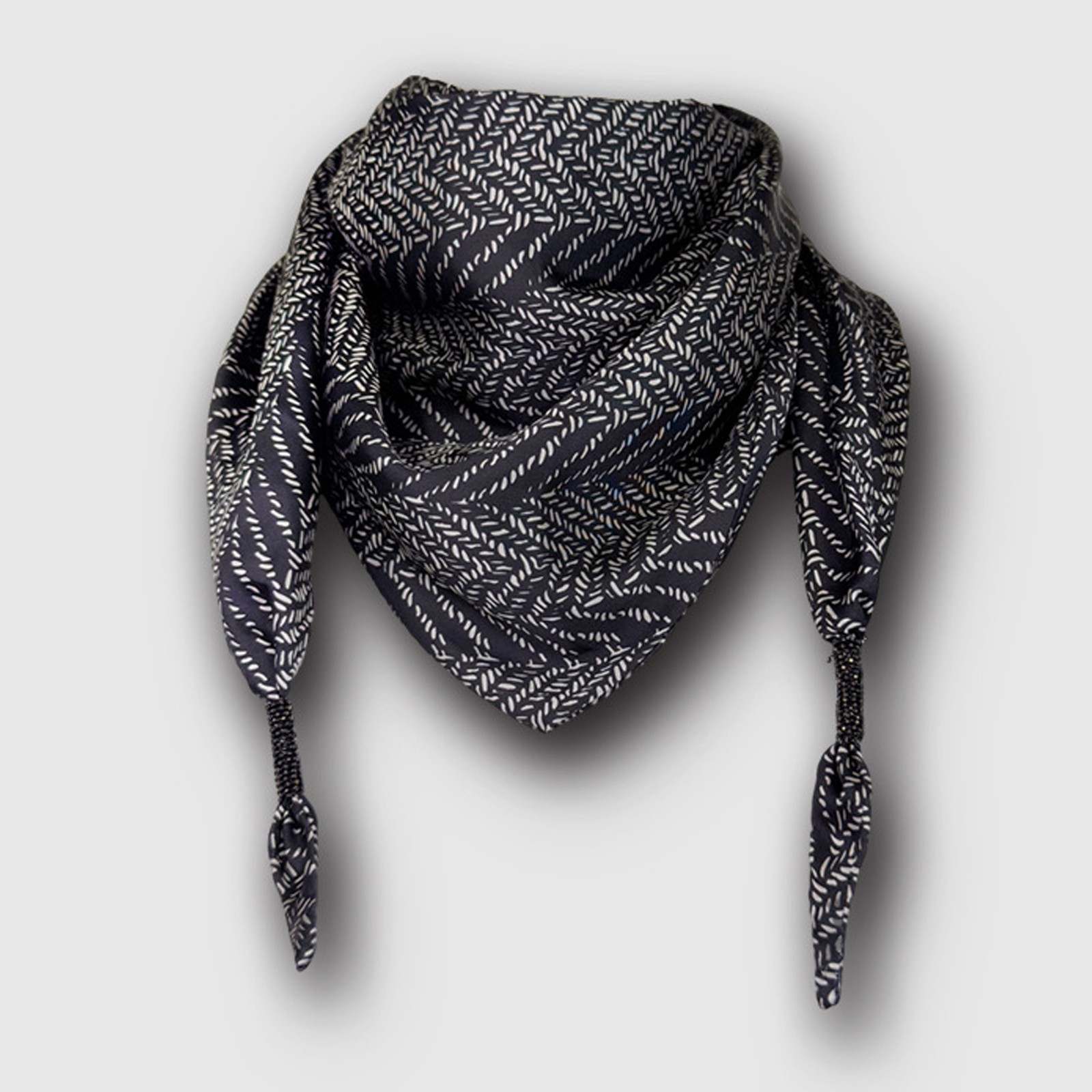Silver Fiber Fabric Scarf Anti-Radiation EMF RF Shielding Neck Protection