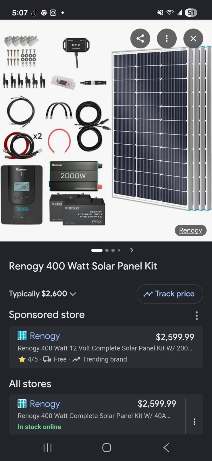 Renogy 1000w solar panel kit setup.