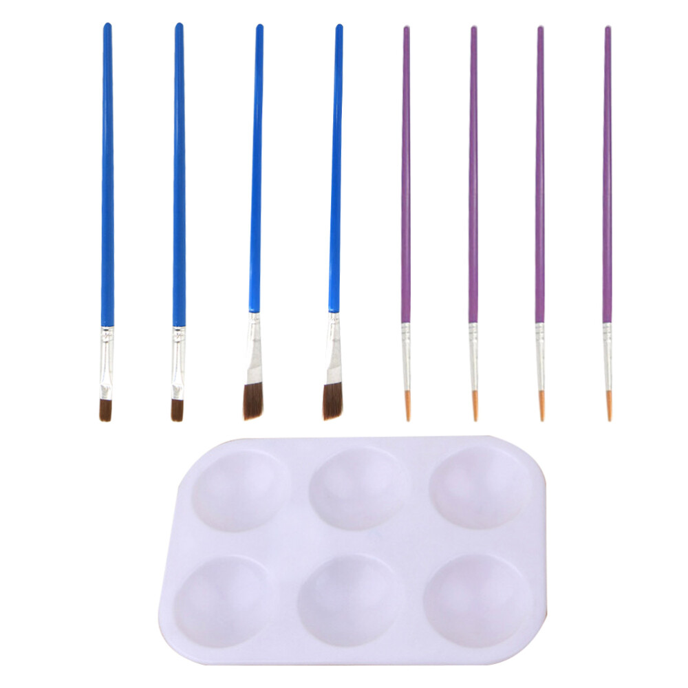 9 Pcs Model Car Kits Paint Brush Tool Painting Set Building Coloring Tools