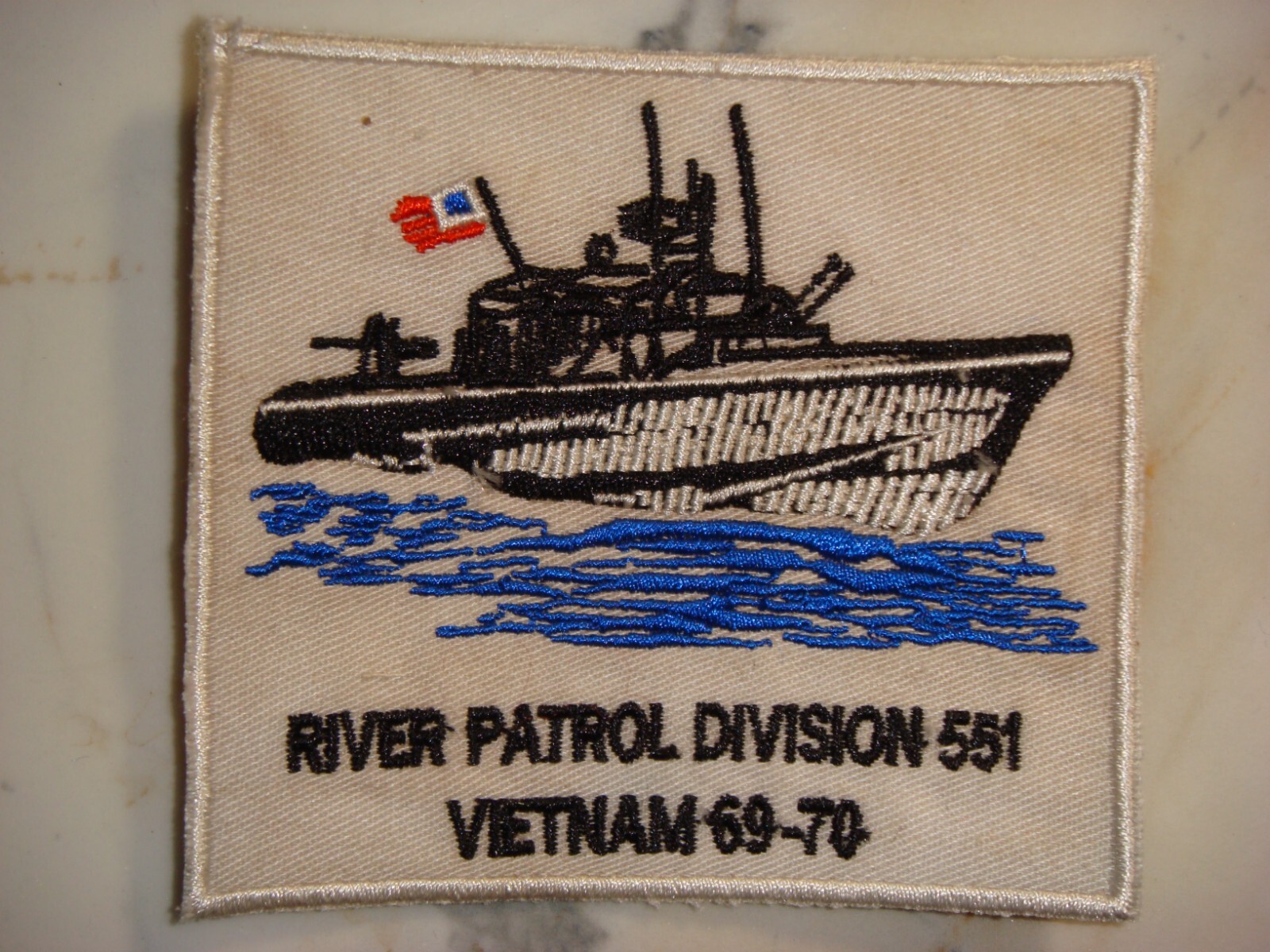 US NAVY RIVER PATROL DIVISION 551 VIETNAM 69-70, VIETNAM WAR PATCH