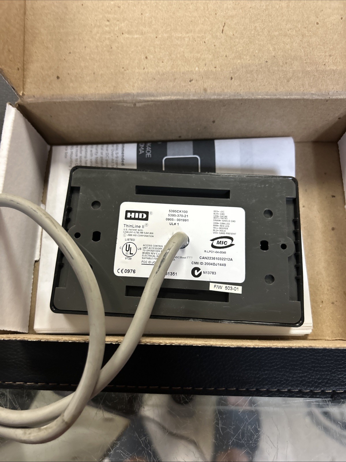 Used HID 5395CK100 Prox ThinLine II Wall CARD READER