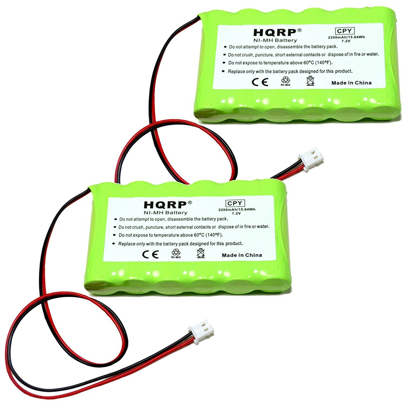 2-Pack Battery for Ademco Honeywell LYNX Series Security Systems, LYNXRCHKITHC