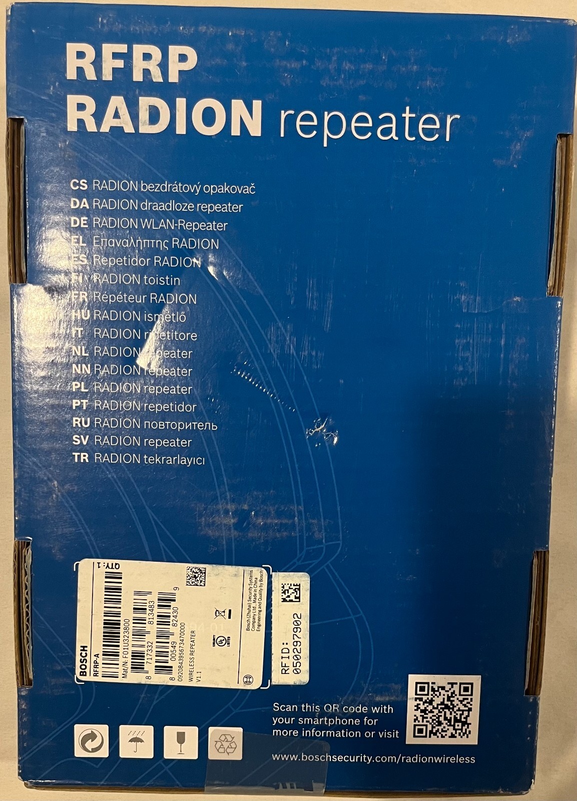 Bosch RFRP Radion Repeater, RFRP-A