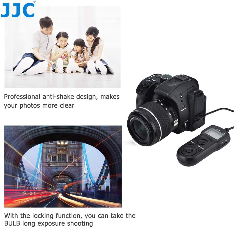 JJC Timer Remote Control for Olympus OM-D E-M1 Mark III II, E-M1X, E-M5 Mark III
