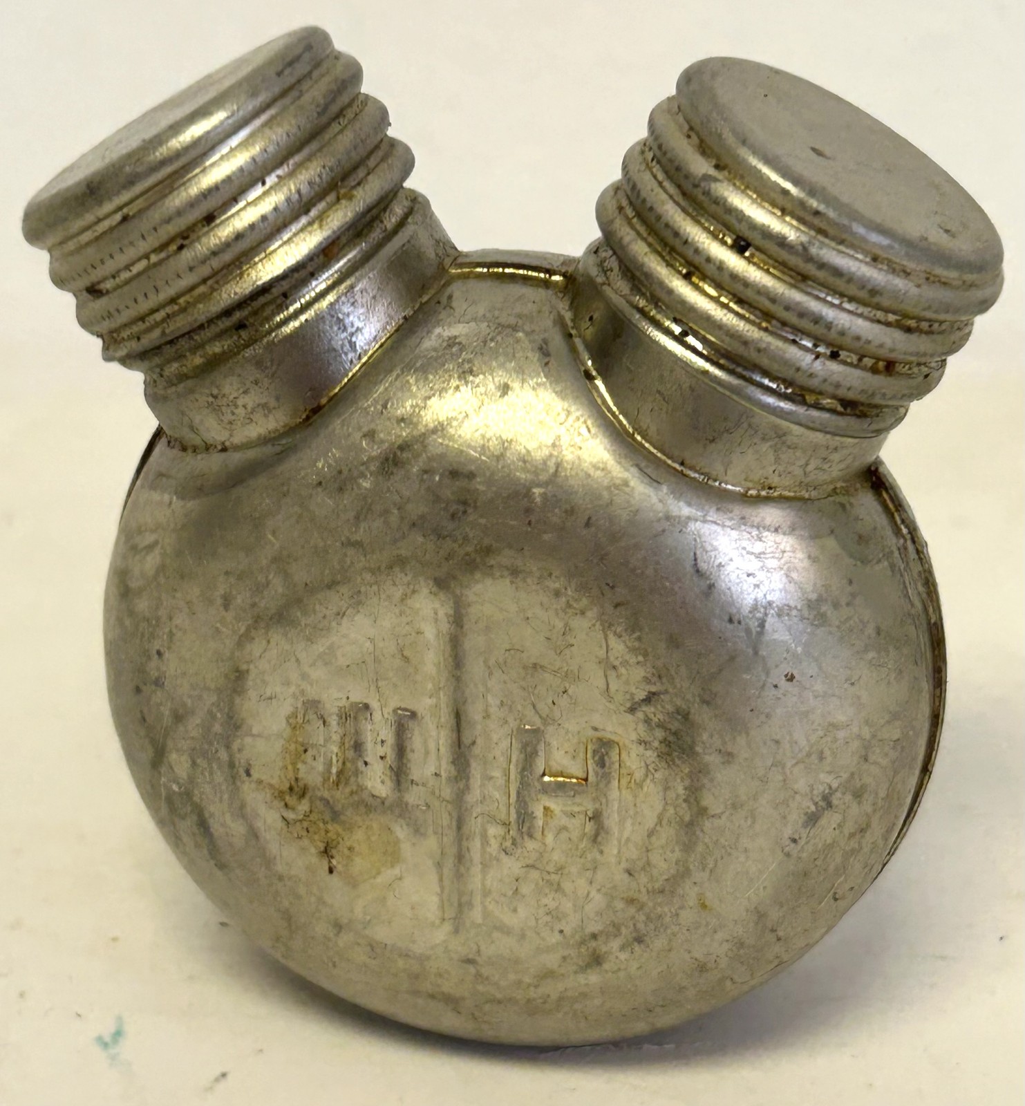 Soviet Era Small Metal AK Mechanical Oil Bottle