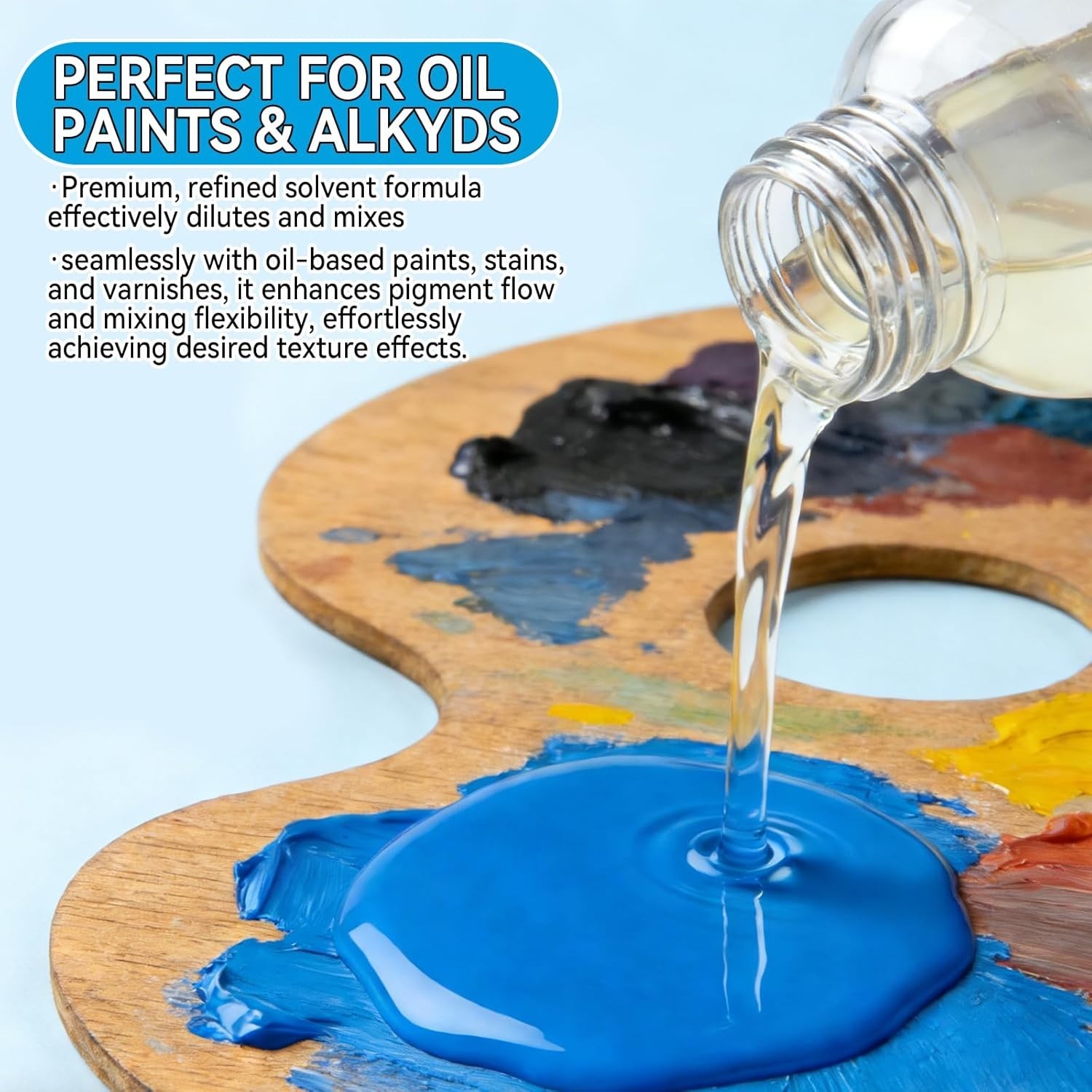 Odorless Mineral Spirits 100ml, Odorless Paint Thinner for Oil Based Paint, ...