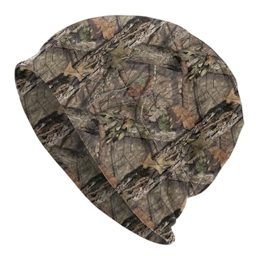 Forest Camo Hunting Camouflage Beanie Hat Slouchy Cap Warm Cancer Headwear