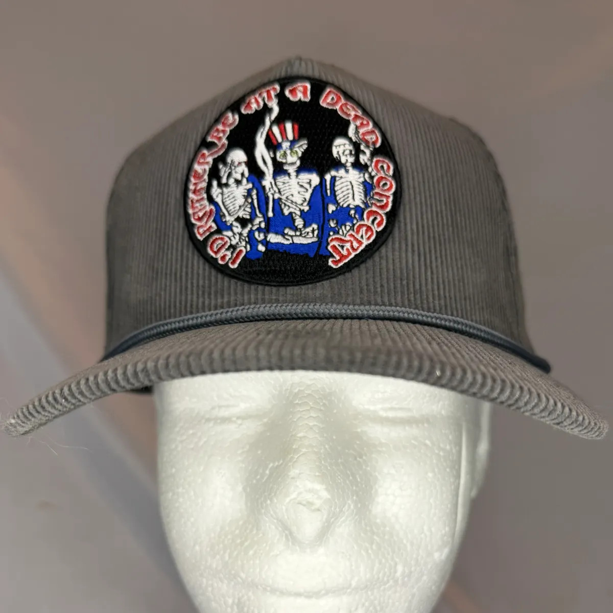Grateful Dead "Would You Rather" Cord Trucker - Gray