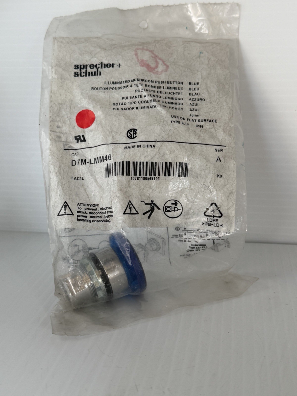 SPRECHER & SCHUH D7M-LMM46 / D7MLMM46 (BRAND NEW)