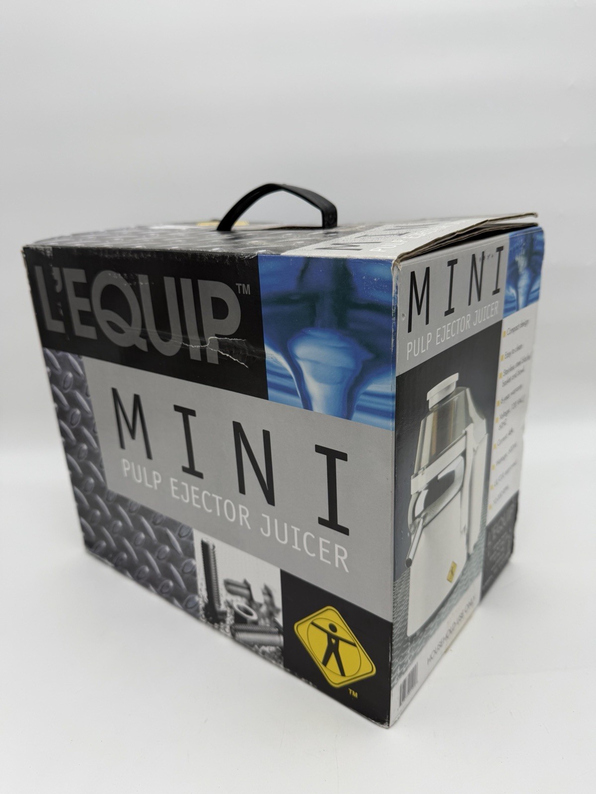 L'Equip Mini Pulp Ejector Juicer Model 110.5 Gray Brand New In Box