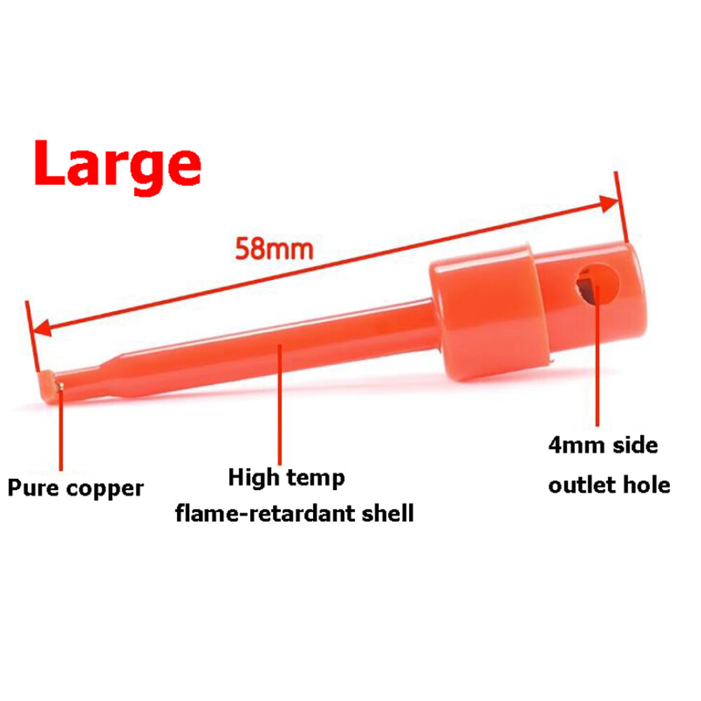 Lot Hook Clip Mini Grabber Test Probe Lead Wire Kit For Multimeter Test Probe