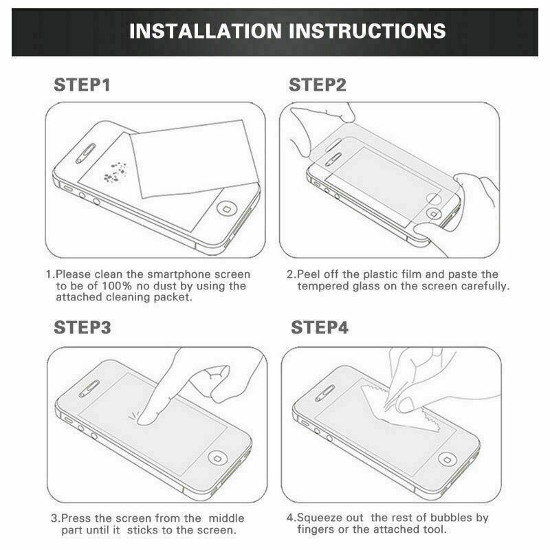 2PCS Tempered Glass Screen Protector High Quality Tempered Film For iPhone