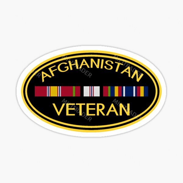 Afghanistan Combat Veteran (OEF) 3" Decal Sticker