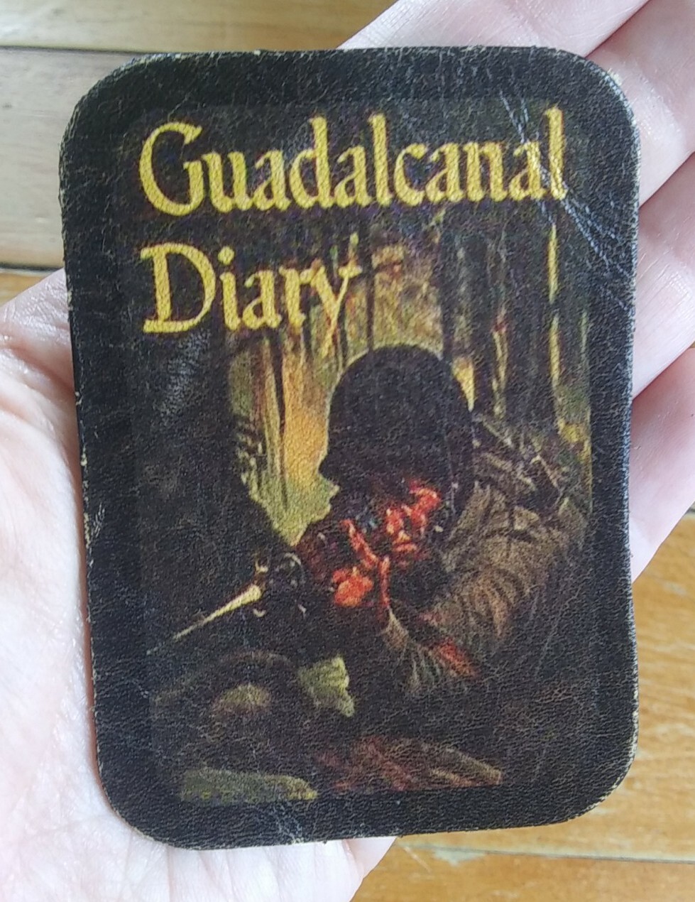 Guadalcanal Diary WWII Army Biker Military War Poster LEATHER PATCH