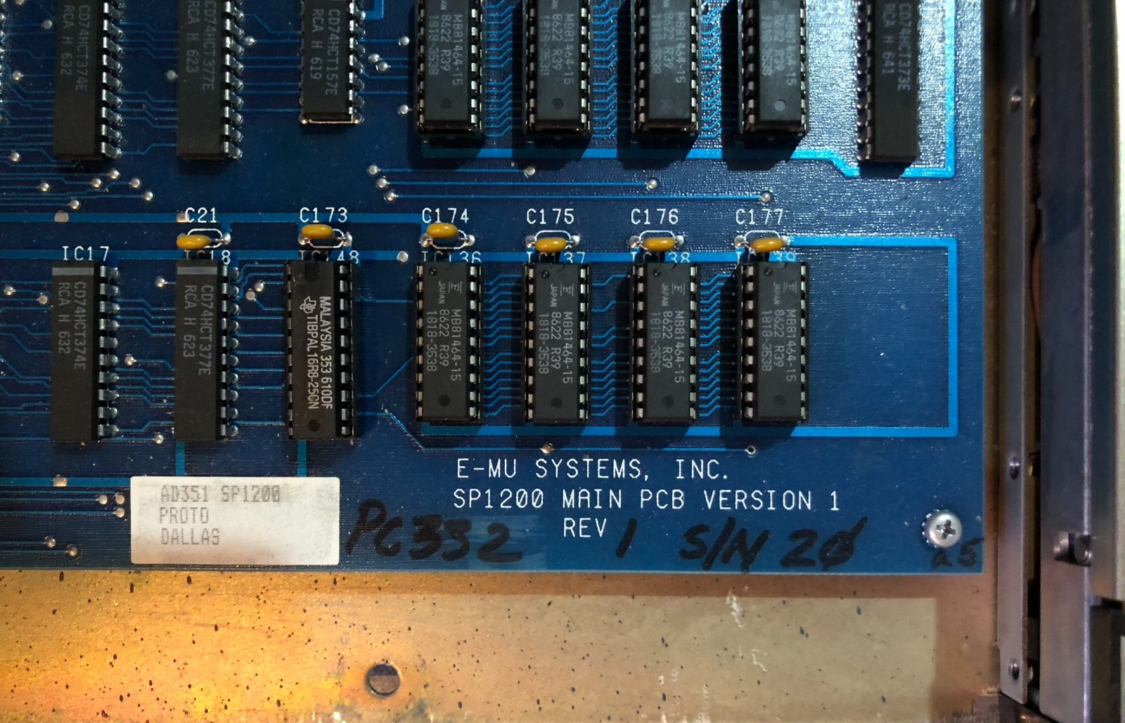 E-mu SP 1200 Proto type Serial #20 read description
