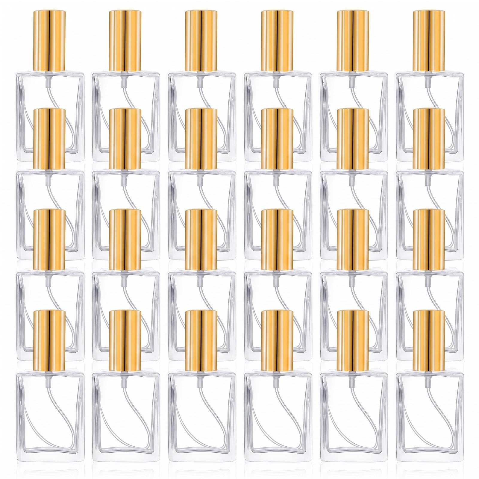 24 Pack 15ml Clear Glass Fine Mist Spray Bottles, Refillable Empty Perfume At...
