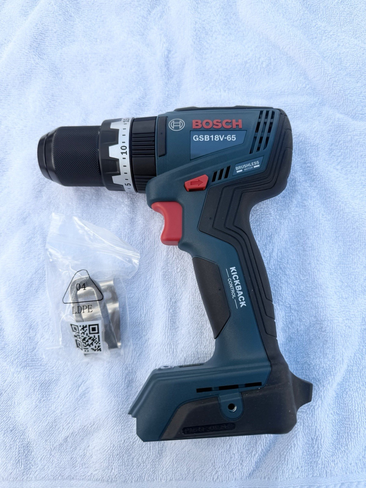 New Bosch GSR18V-65 18v Brushless 1/2" Cordless Hammer Drill Driver Tool Only
