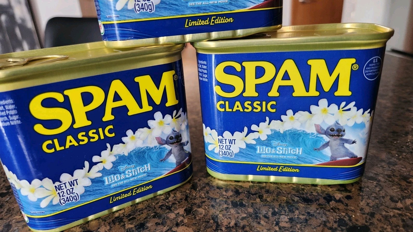 Disney Lilo & Stitch x SPAM Limited Edition Cans Set of 3 – Surf