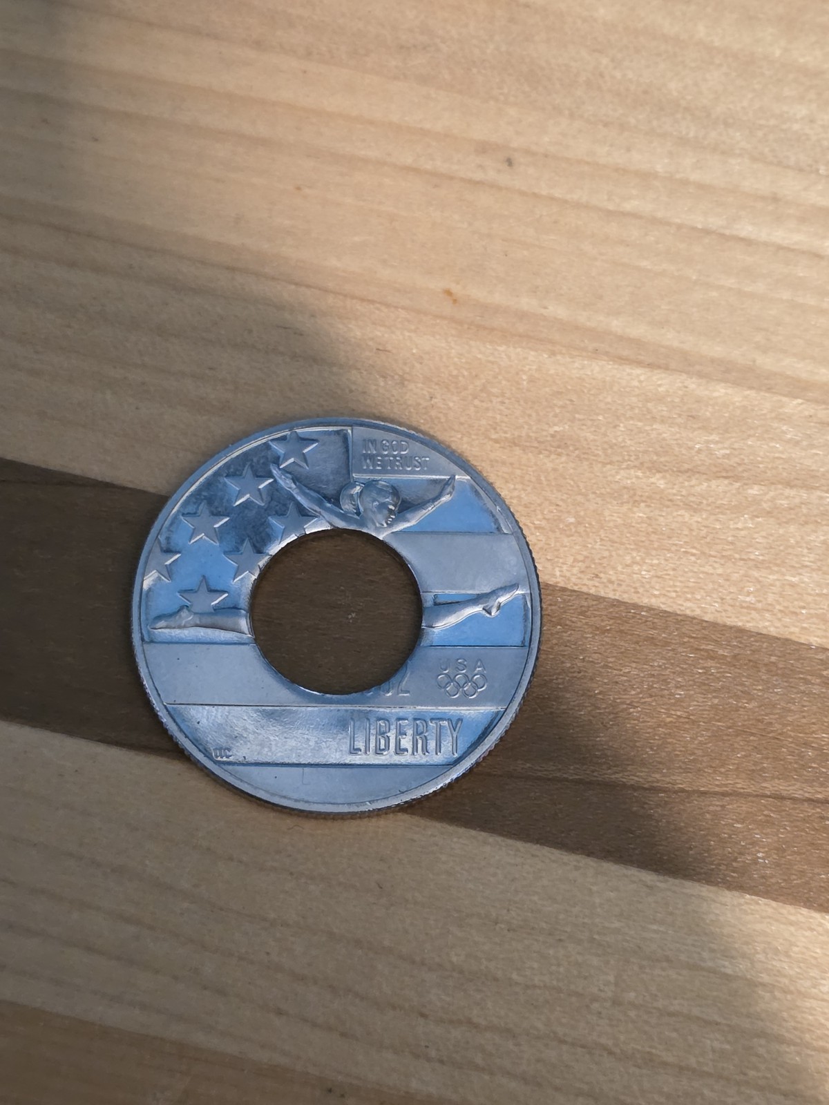 Size 12 Handmade Olympic Half Dollar Coin Ring