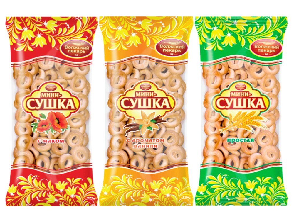 Volga Baker Mini Sushka/Sushki Hard Bagel Волжский Пекарь Мини-Сушки 180g/ 0.4lb