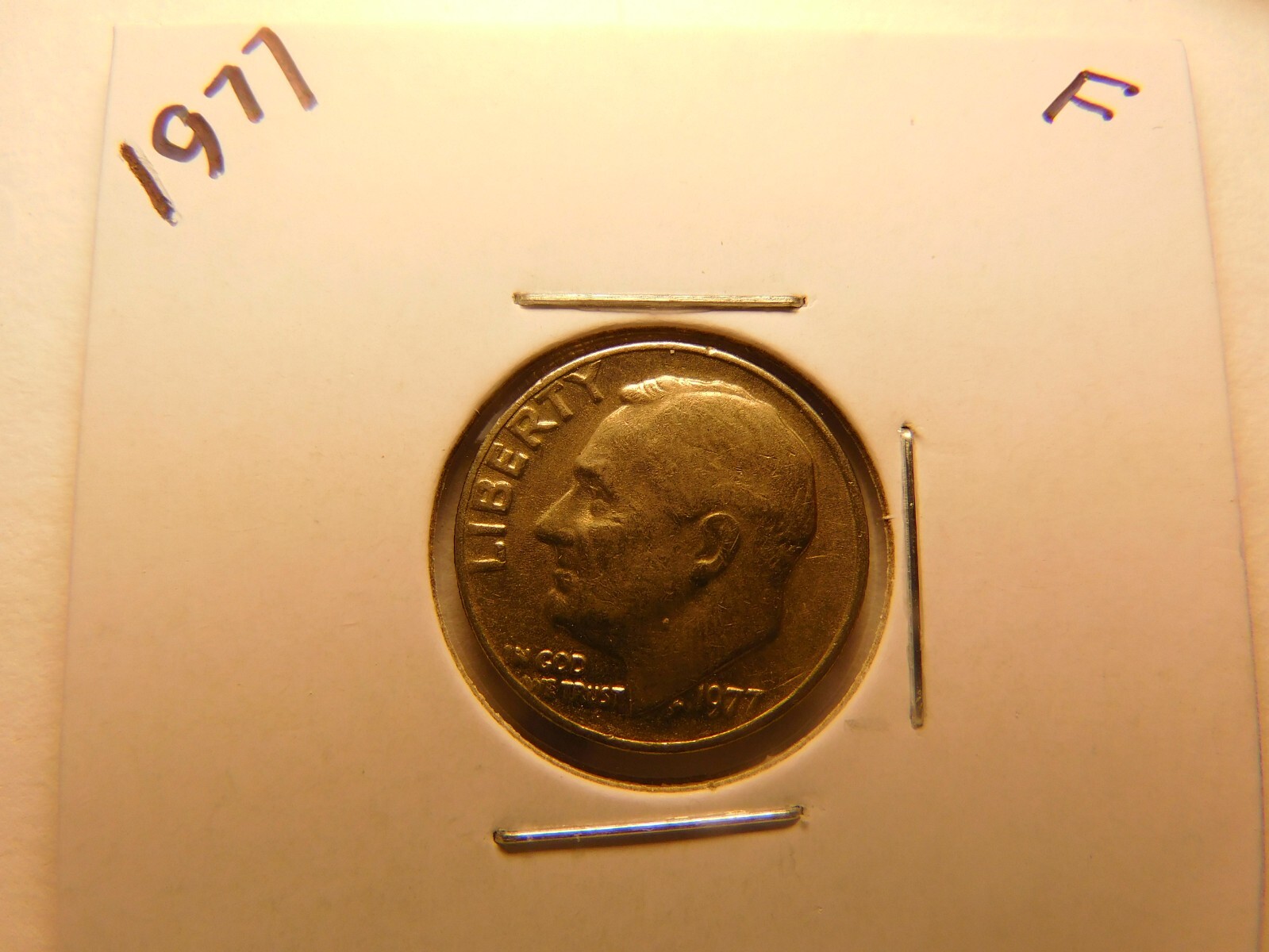 1977 Roosevelt Dime-No Mint Mark -Very Good to Xtra Fine Condition