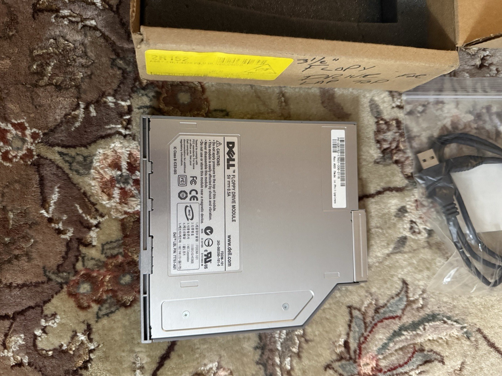 Dell Floppy drive module for laptop FDDM-101