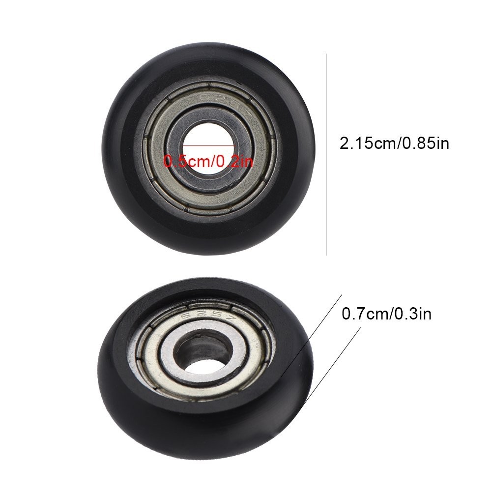 9 Pcs 3D Printer Plastic Pulley Linear Bearing Aluminium Pulley Wheels Roller...