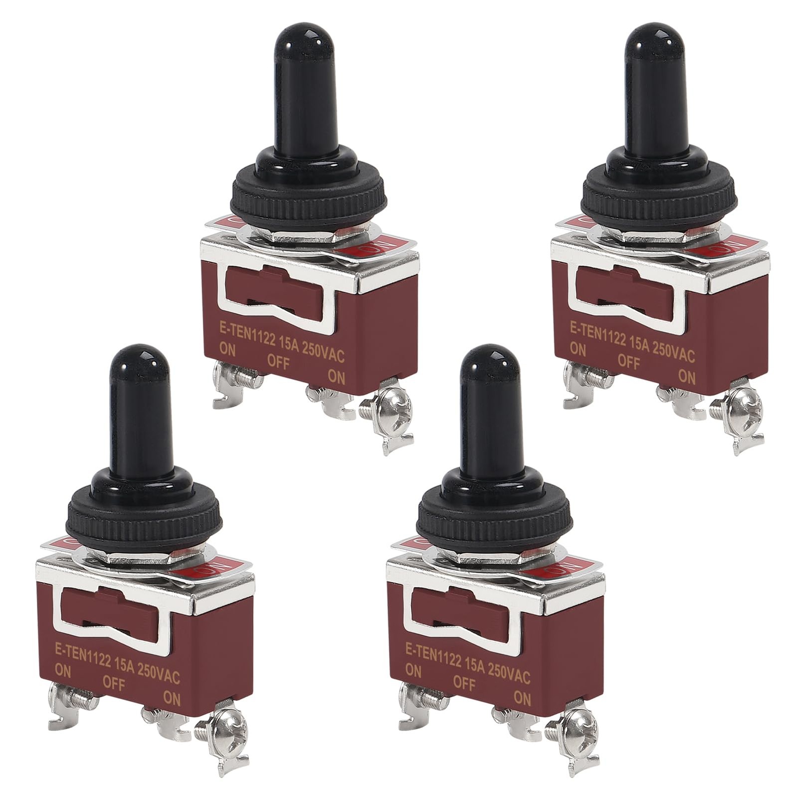Waterproof Toggle Switch 12V Marine ON Off ON 3 Pin 3 Position SPDT 12 Volt D...